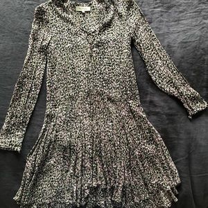 Magali Pascal long sleeve mini skater dress